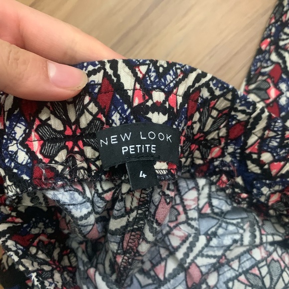 New look from ASOS multi colored harem pants sz 0 - Picture 2 of 2